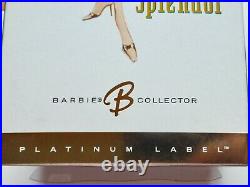 EVENING SPLENDOR BARBIE PLATINUM Label 2004 REP. BRUNETTEONLY 300 MADENRFB