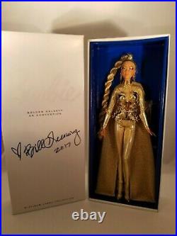 Golden Galaxy 2017 Convention Barbie Doll Nib Signed By Designer Limited
