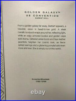 Golden Galaxy Barbie 2017 US Houston Convention, Only 650 Made Platinum Label