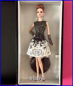 Laser Leatherette Barbie Black White Collection Platinum Label NRFB MIB