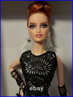 Laser Leatherette Dress Barbie Doll Bfc Black White 2013 Platinum Mattel Bcr07