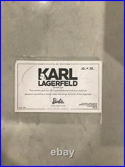MIB 2014 Karl Lagerfeld Platinum Label Barbie Collector Doll #453 of 999 RARE