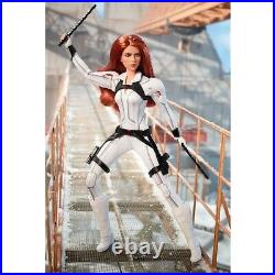Marvel Black Widow in White Suit Platinum Label Barbie Doll GHT82 NRFB