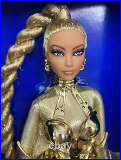 Mattel Golden Galaxy Barbie 2016 U. S. Convention Dolls Platinum Label Figure