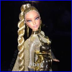 Mattel Golden Galaxy Barbie 2016 U. S. Convention Dolls Platinum Label Used Japan