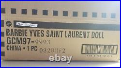 Mattel Yves Saint Laurent Barbie Doll Mondrian Inspired Design Platinum Label