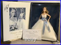 Monique Lhuillier Bride Barbie Platinum Label. New In Box 2006 SIGNED