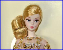NEW Barbie BFMC Silkstone Blush & Gold Cocktail Dress Articulated Doll Gold Labe