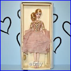 NEW Barbie BFMC Silkstone Blush & Gold Cocktail Dress Articulated Doll Gold Labe