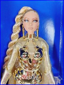 NEW Mattel Golden Galaxy Barbie 2016 U. S. Convention Dolls Platinum Label DYX82
