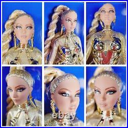 NEW Mattel Golden Galaxy Barbie 2016 U. S. Convention Dolls Platinum Label DYX82
