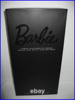 NRFB withShipper 2014 Laser Leatherette Barbie Doll Black & White Collection