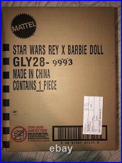 New NRFB 2020 STAR WARS Rey BARBIE DOLL Gold Label Barbie With Shipper Box