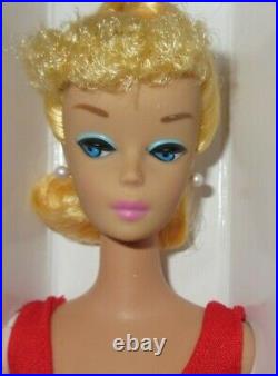 Nrfb Barbie Doll Mattel 1959 Reproduction Teenage Fashion Model 850 Blonde Nrfb