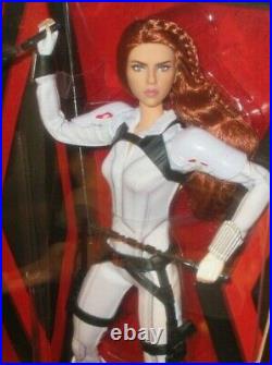 Nrfb Barbie Mattel 2019 White Platinum Label Black Widow Scarlett Johansson Doll