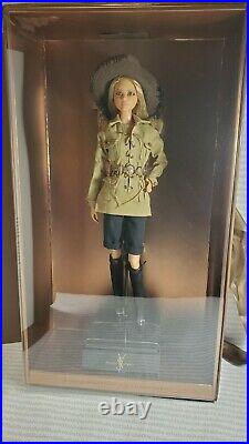 Nrfb Barbie N526 Platinum Label Yves Saint Laurent Safari Blonde Karl Doll Mib