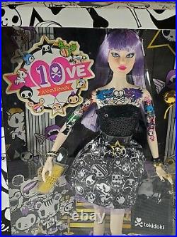 Nrfb Barbie (n100) Barbie Doll Tokidoki Platinum Label Purple Raven Karl Mib