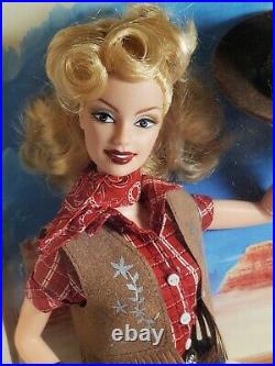 Nrfb Barbie (n21) Barbie Doll Pin-up Girls Platinum Label Way Out West Blonde