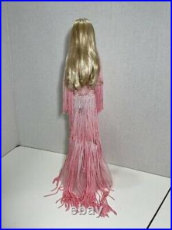 Pink Barbie Doll BLUSH FRINGED GOWN BARBIE 2017 Platinum Label BFC Collection