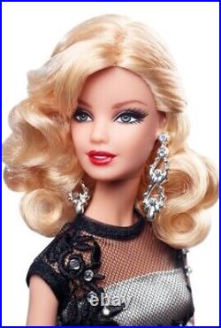 Platinum 2015 Classic Evening Gown Barbie Black & White Collection In Shipper
