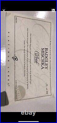 RARE MINT CONDITION 2004 Badgley Mischka Bride Barbie Platinum Label WithShipper