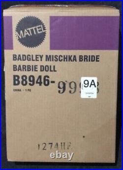 RARE MINT CONDITION 2004 Badgley Mischka Bride Barbie Platinum Label WithShipper