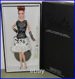 RARE Platinum Label Black & White Laser-Leatherette Dress Barbie Doll