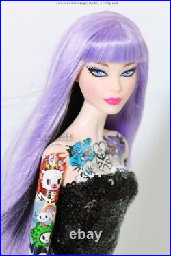 Rare 10th Anniversary Tokidoki Platinum Label Barbie 2015 Purple Hair New in Box