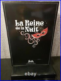 Rare La Reine De La Nuit 2013 Convention Doll Platinum Label #355 Mattel Nrfb
