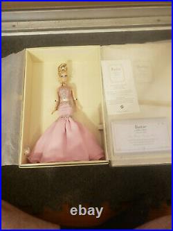 Rare New Nrfb The Soiree Platinum Label Pink Gown Silkstone Barbie Free Shipping