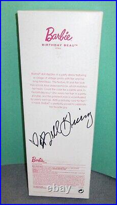 SIGNED Foreign Convention Exclusive Blonde Birthday Beau BARBIE Doll NRFB