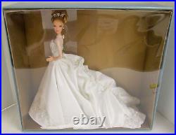 SIGNED Reem Acra Bride BLONDE Barbie Doll (Platinum Label) (NEW)