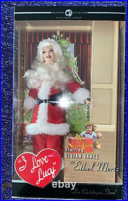 Santa Ethel Mertz I LOVE LUCY 2007 Mattel PLATINUM Barbie Doll Vivian Vance #7