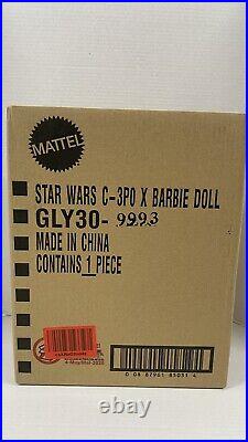 Star Wars x Barbie Gold Label C-3P0 x Barbie Doll Rare New Sealed In Box Disney