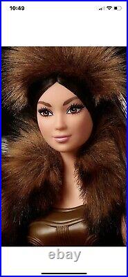 Star-wars Chewbacca Barbie Platinummint And Sealedgorgeous Dress In Faux-fur