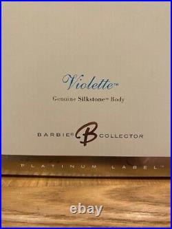 Violette Barbie BFMC Silkstone Platinum Label NRFB withShipper J4254