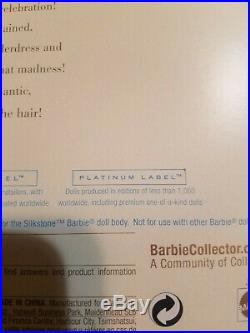 Violette Barbie Platinum Label Silkstone Fashion Model Collection Rare Mint
