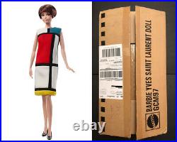 Yves Saint Laurent Barbie Doll Mondrian Inspired Design Platinum Label SHIPPER