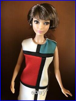 Yves Saint Laurent Mondrian 2018 Model Muse Platinum Label Mattel Barbie Doll